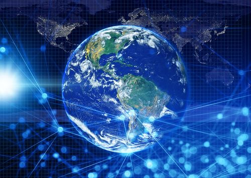 蓝色地球科技 收藏 关键词:蓝色地球科技图片下载,科技地球,电子产品